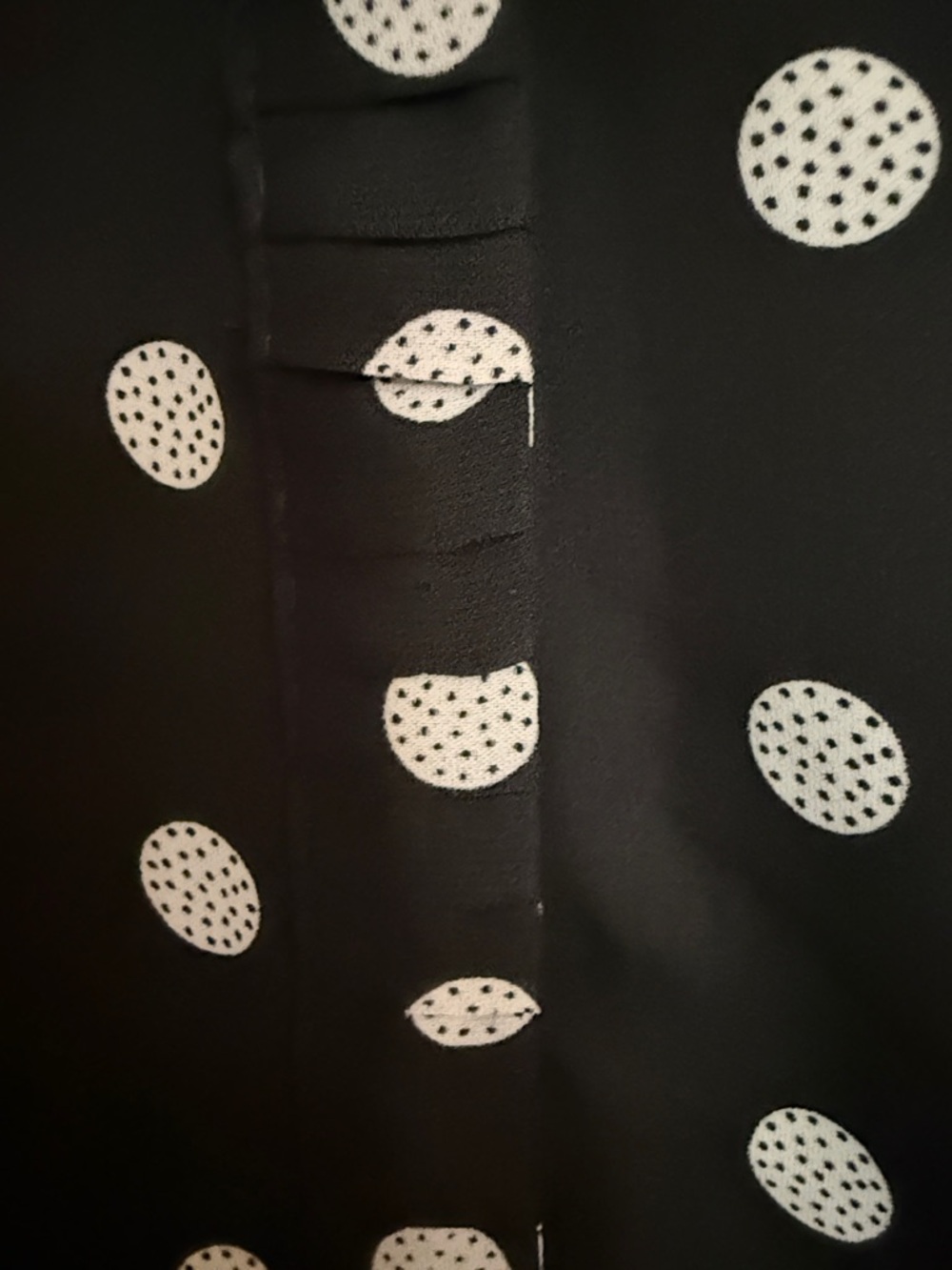 4 for $20 Elle Black Sleeveless Polka Dot Button-Front Blouse - Picture 2 of 3